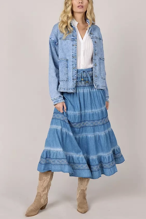 Qnuz -  Denim Jacket Light Blue Used - 3