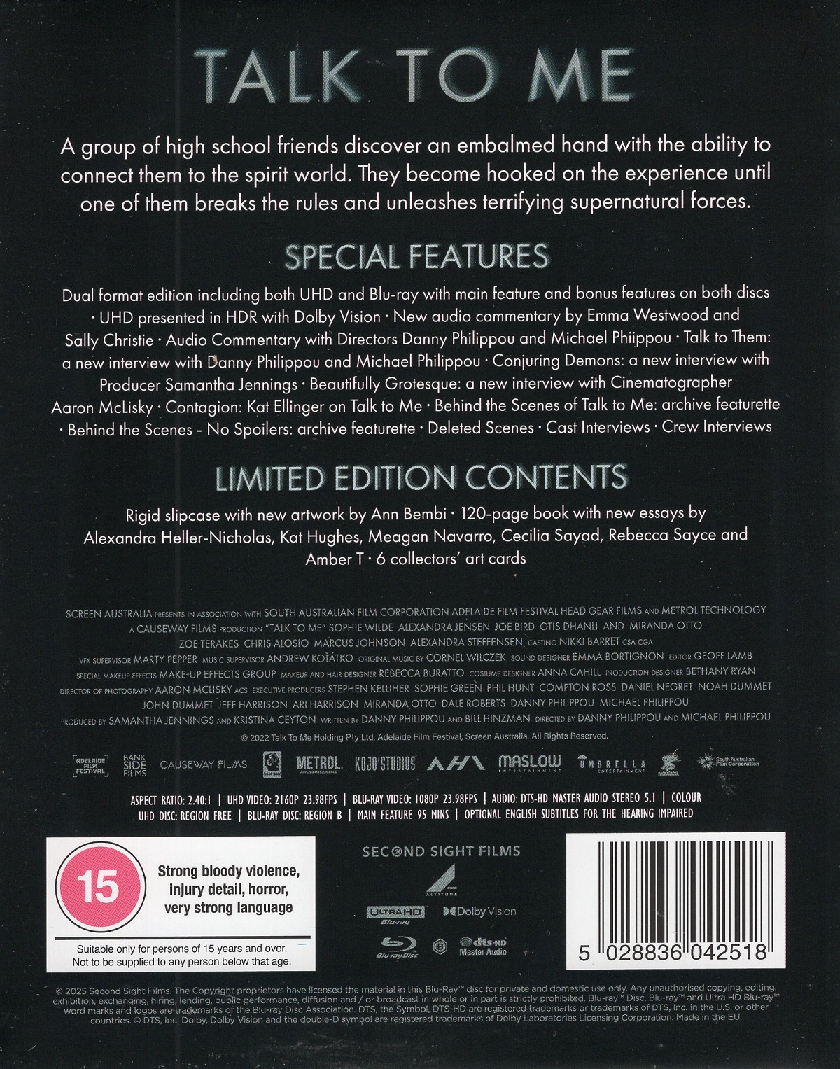 Talk To Me (Limited Edition) (ej svensk text) (4K Ultra HD + Blu-ray) - 2