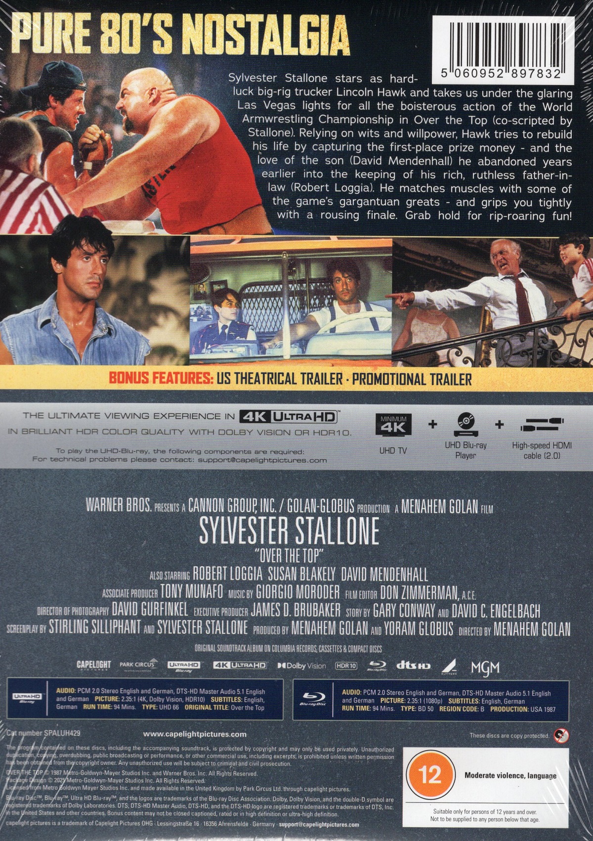 Over the Top (Limited Edition Mediabook) (ej svensk text) (4K Ultra HD + Blu-ray) - 2