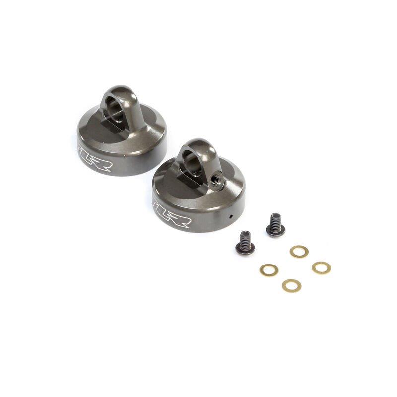 TLR 16mm Bleeder Shock Cap Aluminum (2): 8X, 8XE