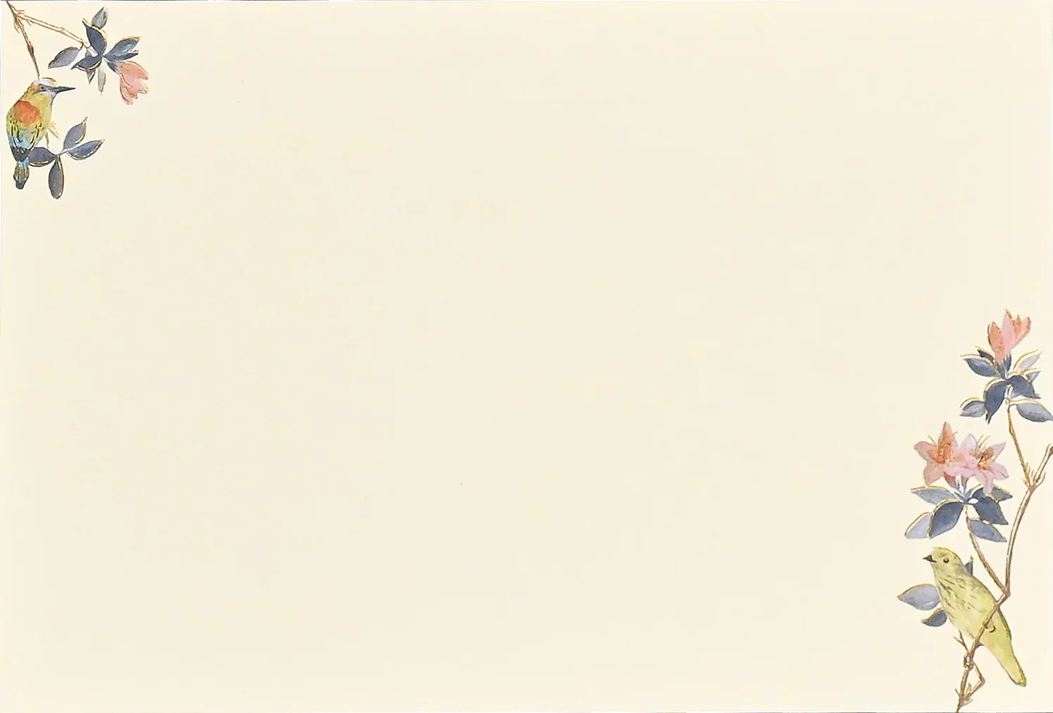 Bird Garden Correspondence Cards - 2