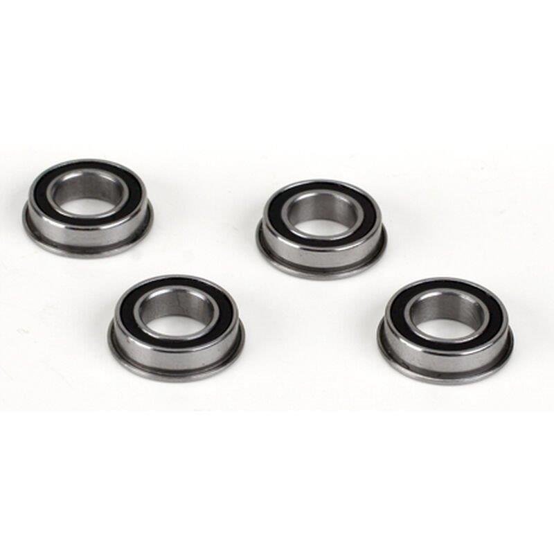 LOSI 8x14x4 Flanged Rubber Seal Ball Bearing (4): 8X, 8XE