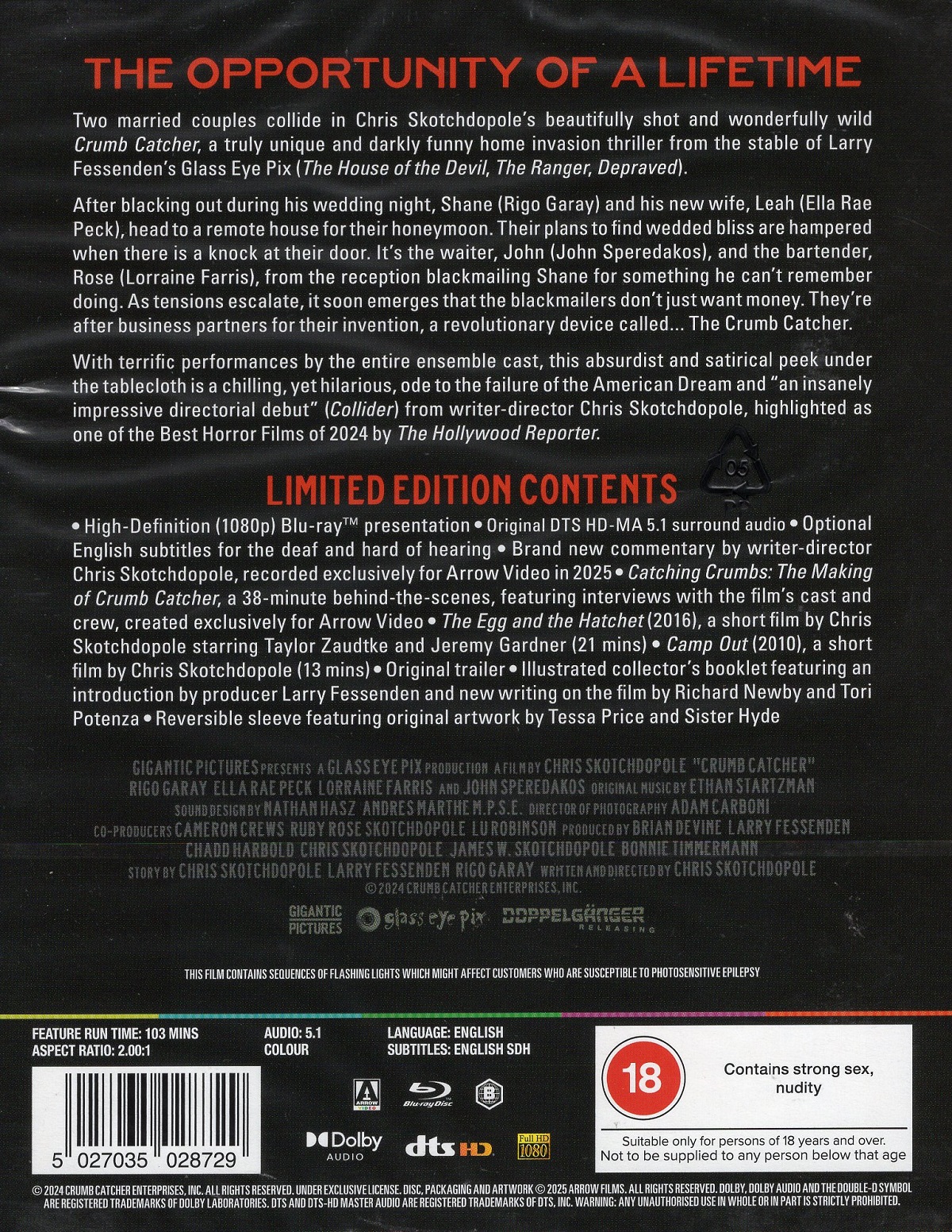 Crumb Catcher (Limited Edition) (ej svensk text) (Blu-ray) - 2
