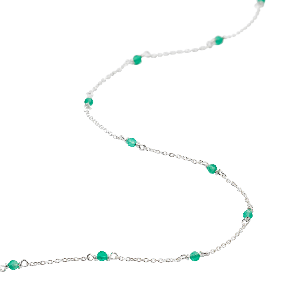 Syster P Santa Monica grön  halsband silver - 3