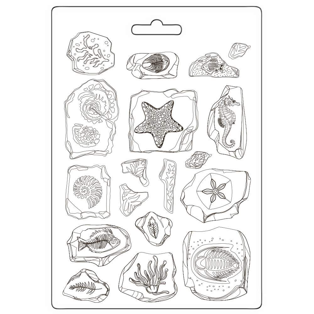 Soft Mould A5 - Silent Sea fossils 