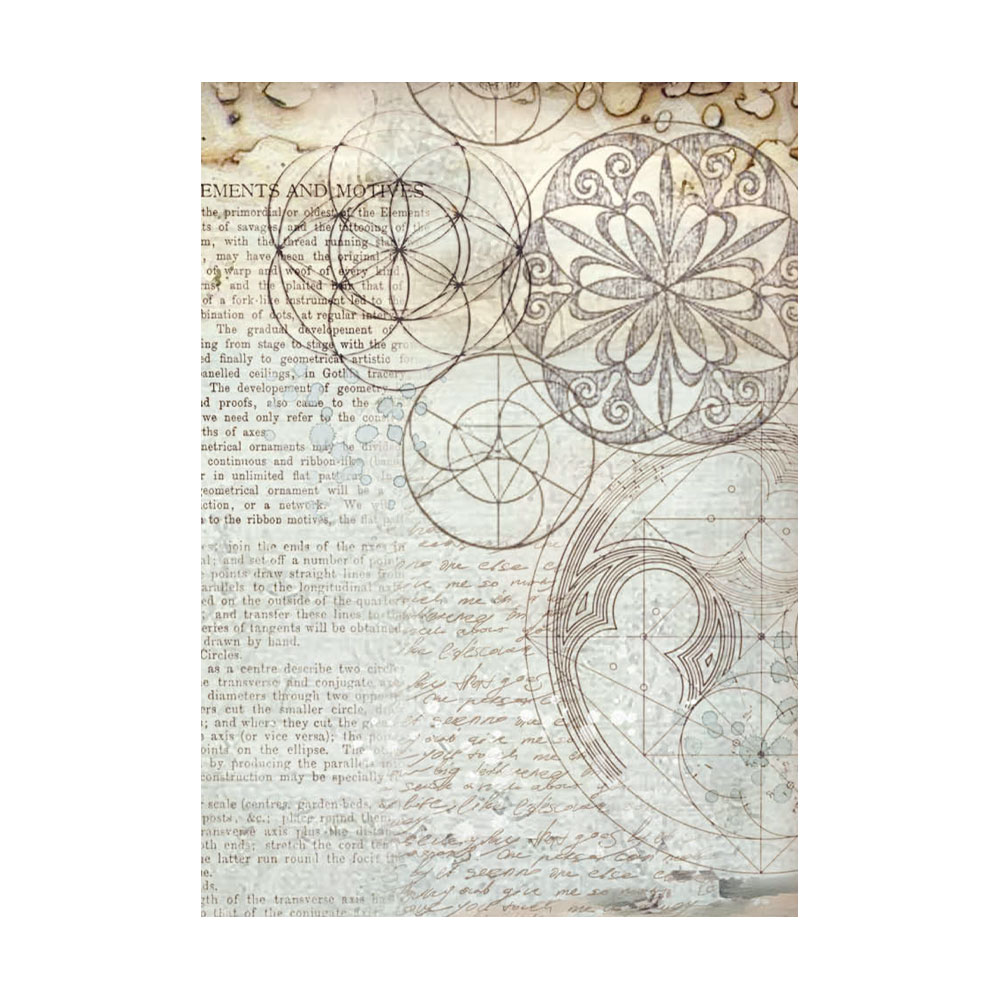 Selection 8 Rice paper A6 backgrounds - Silent Sea - 4