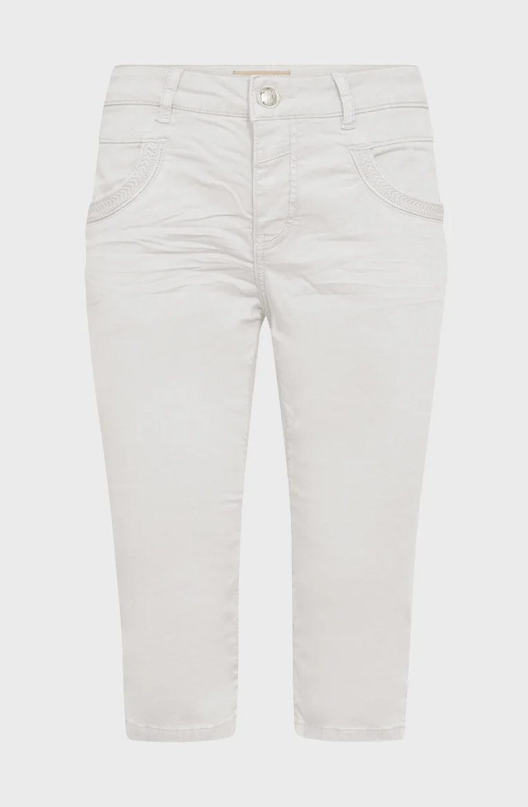 MMNaomi Treasure Capri Pant - White - Mos Mosh 