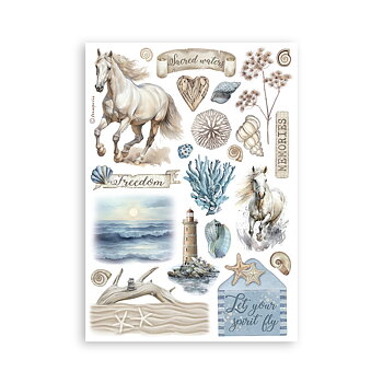 Washi pad 8 sheets A5 - Silent Sea 