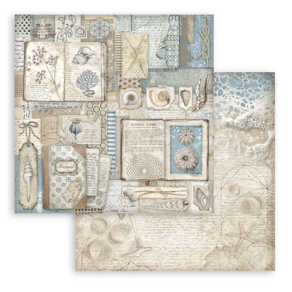 Scrapbooking Pad 10 sheets cm 30,5x30,5 (12"x12") - Silent Sea - 10