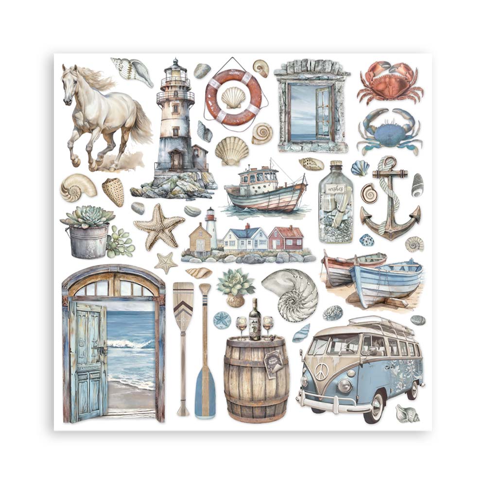 Scrapbooking Pad 10 sheets cm 30,5x30,5 (12"x12") - Silent Sea - 13