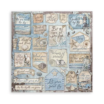 Scrapbooking Pad 10 sheets cm 30,5x30,5 (12"x12") - Silent Sea 