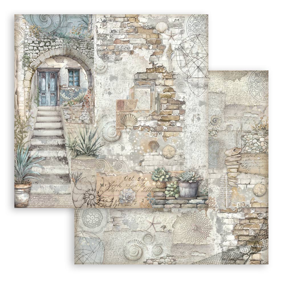 Scrapbooking Pad 10 sheets cm 30,5x30,5 (12"x12") - Silent Sea - 7