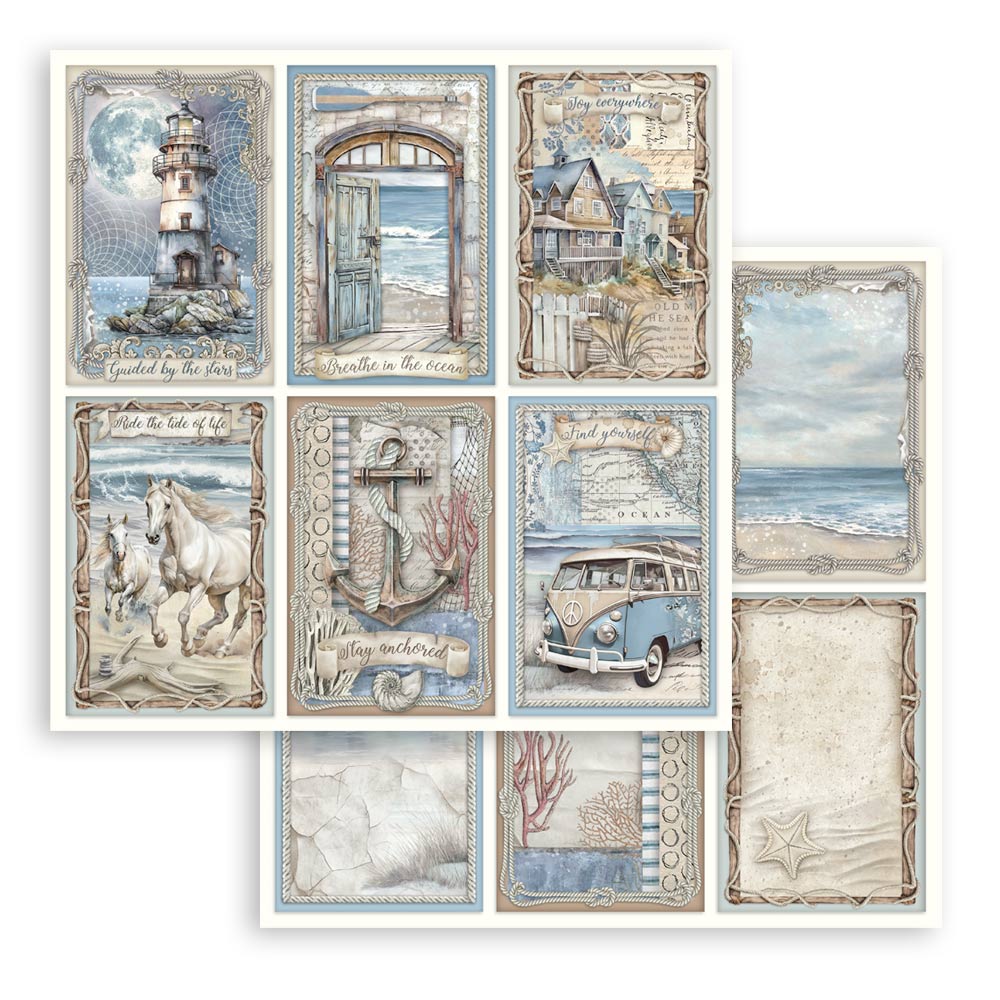 Scrapbooking Pad 10 sheets cm 30,5x30,5 (12"x12") - Silent Sea - 9