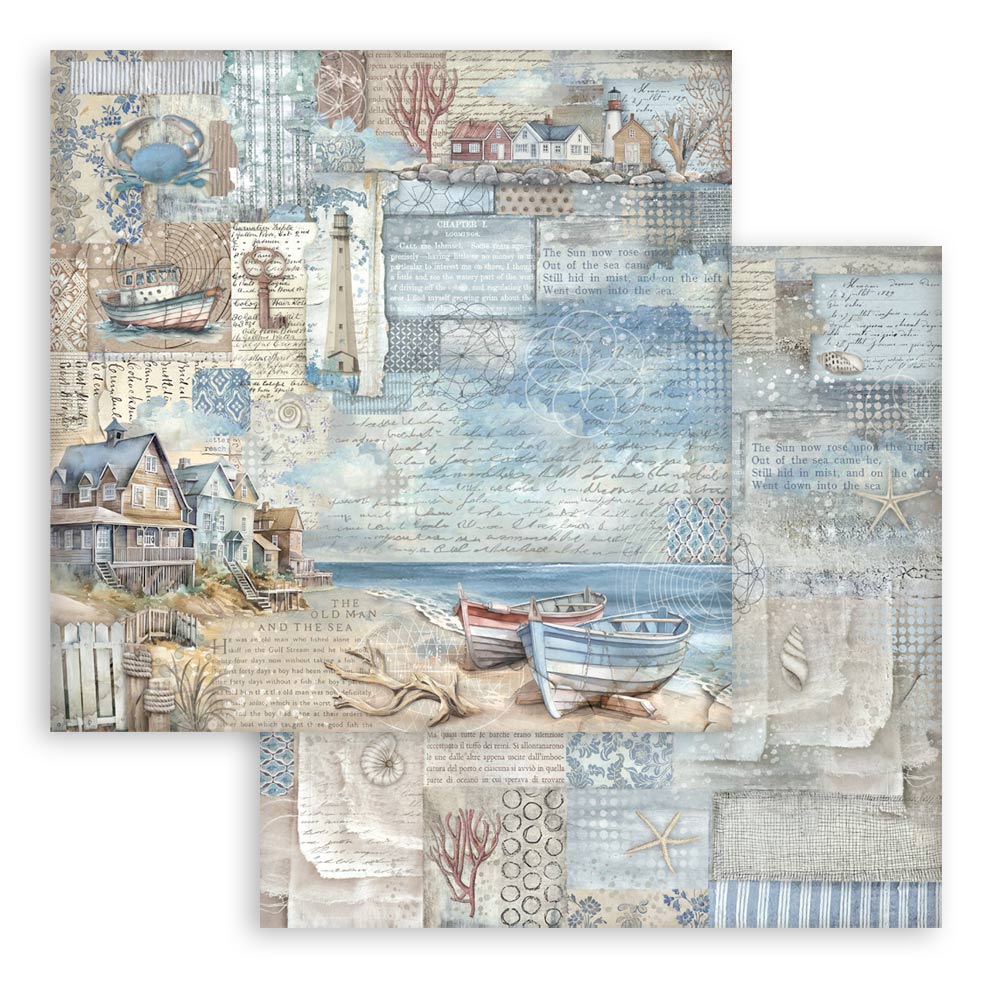 Scrapbooking Pad 10 sheets cm 30,5x30,5 (12"x12") - Silent Sea - 8