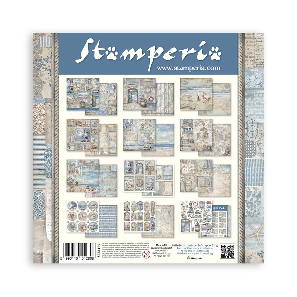 Scrapbooking Pad 10 sheets cm 30,5x30,5 (12"x12") - Silent Sea - 14