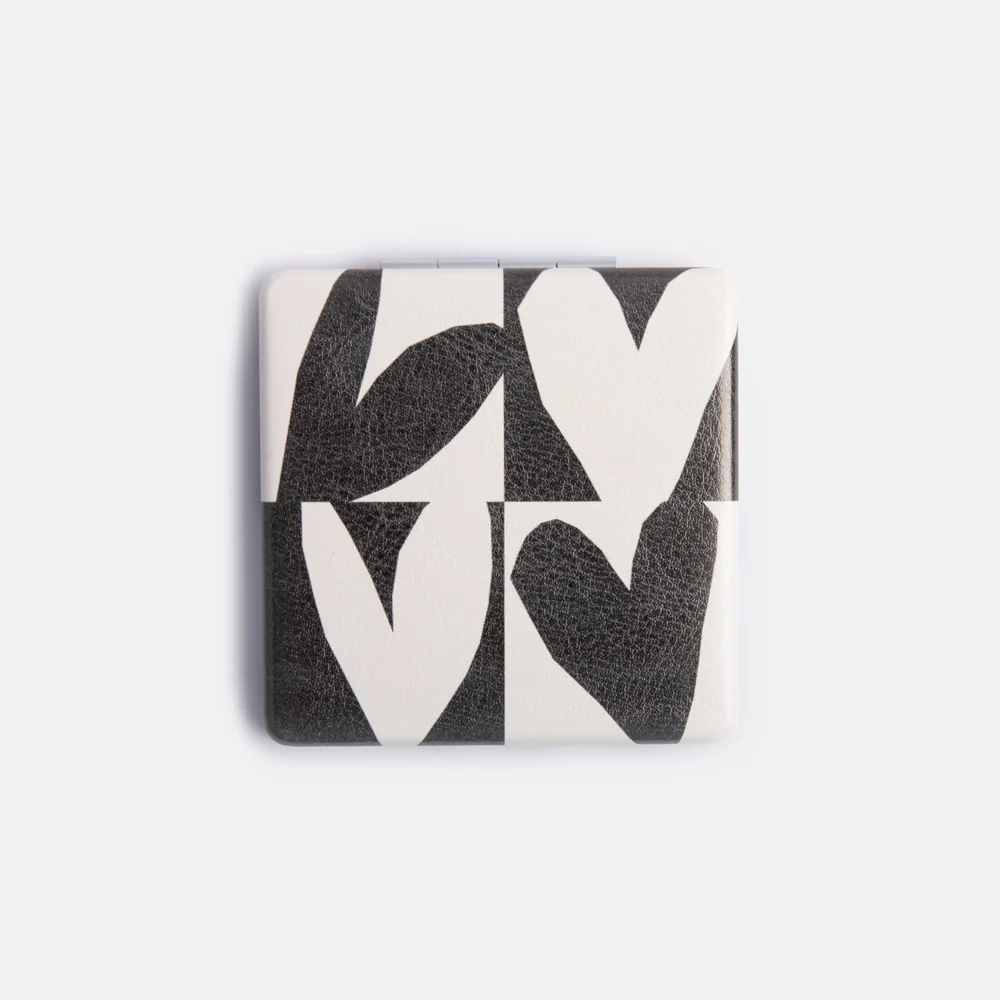 Mono Checkmate Square Pocket Mirror