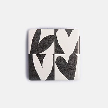Mono Checkmate Square Pocket Mirror