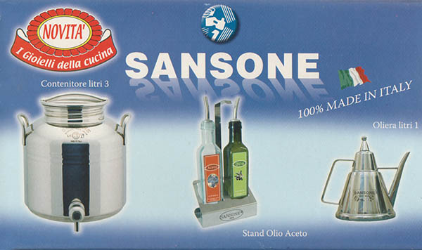 Sansone Oljekanna Oljeställ 3L Behållare