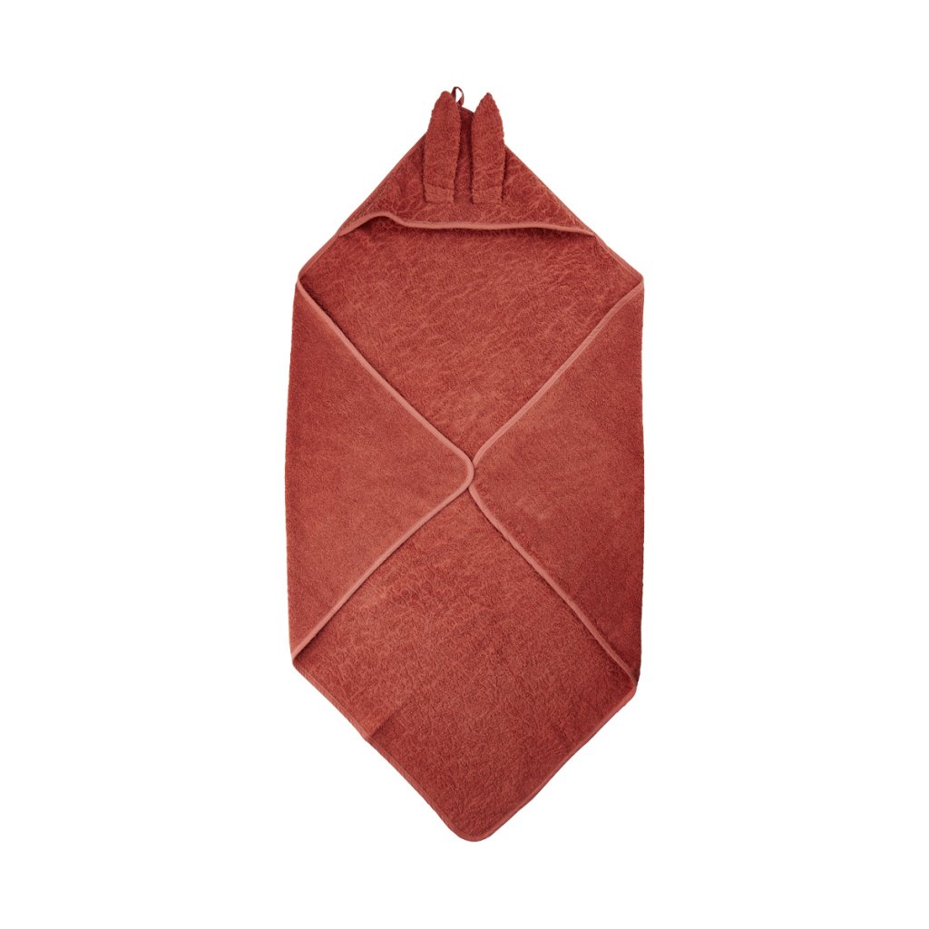Badcape med namn - 83 x 83 cm