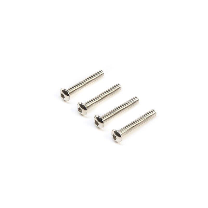 TLR Left Hand Button Head Screws M3x20mm (4)
