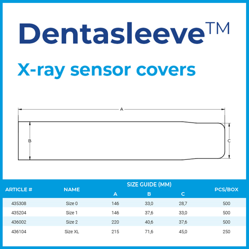 Minitube DentaSleeve Sensorskydd XL, 250st. - 2