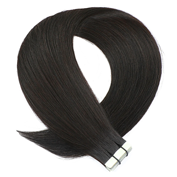 Russian Luxe Line - Tejpextensions - 50 cm - Färg 1B (Darkest Brown)