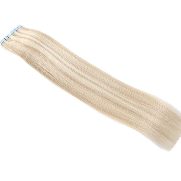 Russian Luxe Line - Tejpextensions - 50 cm - Färg P14/22 (Champagne Blonde PianoMix) - 2