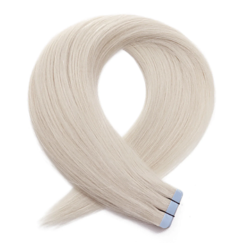 Russian Luxe Line - Tejpextensions - 50 cm - Färg ICE (Platinum Ashy Blonde)