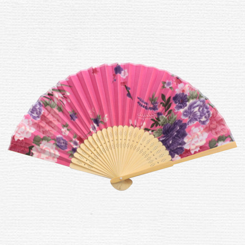 Sun feather Silk with flowers pink