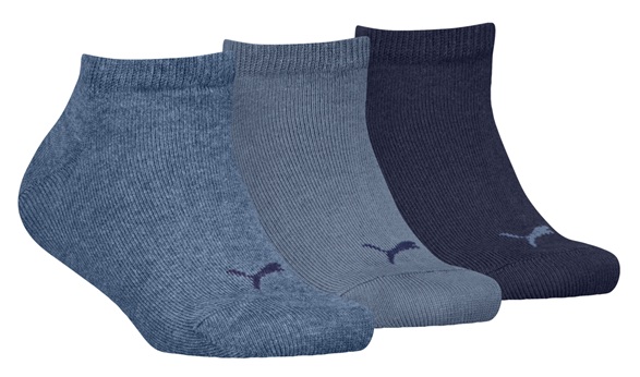 3-Pack Puma Kids Sneaker Denim Blue