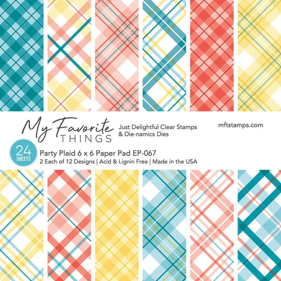 MY FAVORITE THINGS -Party Plaid 6x6 Inch Paper Pad