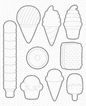 MY FAVORITE THINGS -MSTN Sweet Treats STAMP & DIE SET 