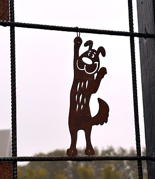Klättrande Hund för armeringsnät - Rost