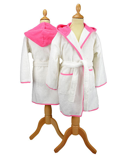 ARTG Barnbadrock, Vit/Pink