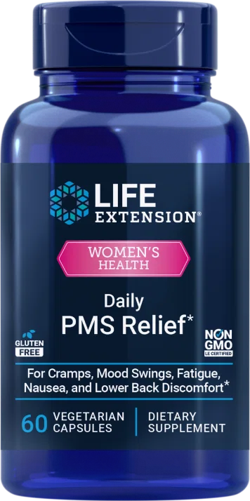 Life Extension Daily PMS Relief – Kosttillskott vid PMS (60 kap)