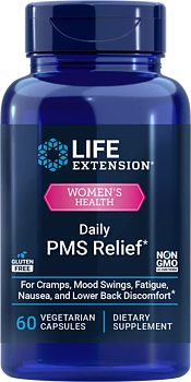 Life Extension Daily PMS Relief – Kosttillskott vid PMS (60 kap)