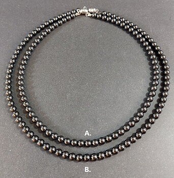 Halsband med Hematit pärlor