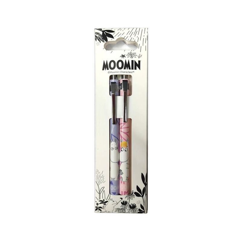 Moomin Ink Pencils 2-Pack (Blue + Pink)