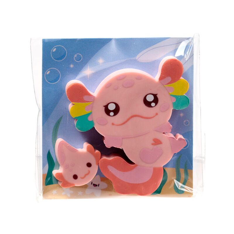 Axolotl (Salamander) 2-Pack Suddgummiset - 3