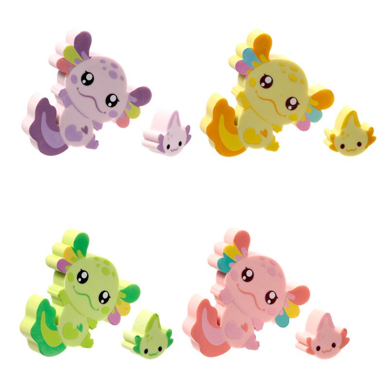 Axolotl (Salamander) 2-Pack Suddgummiset - 2