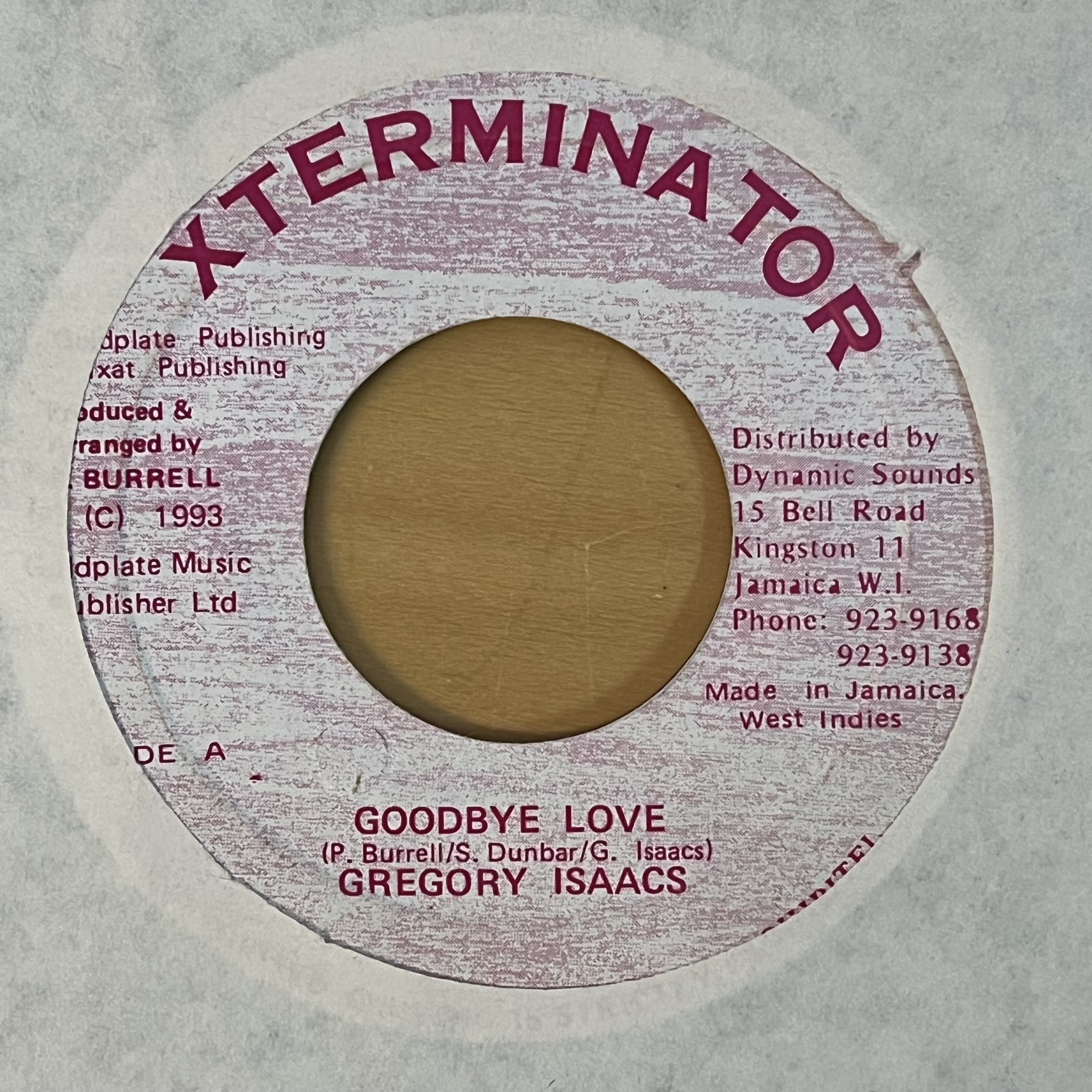 Gregory Isaacs – Goodbye Love