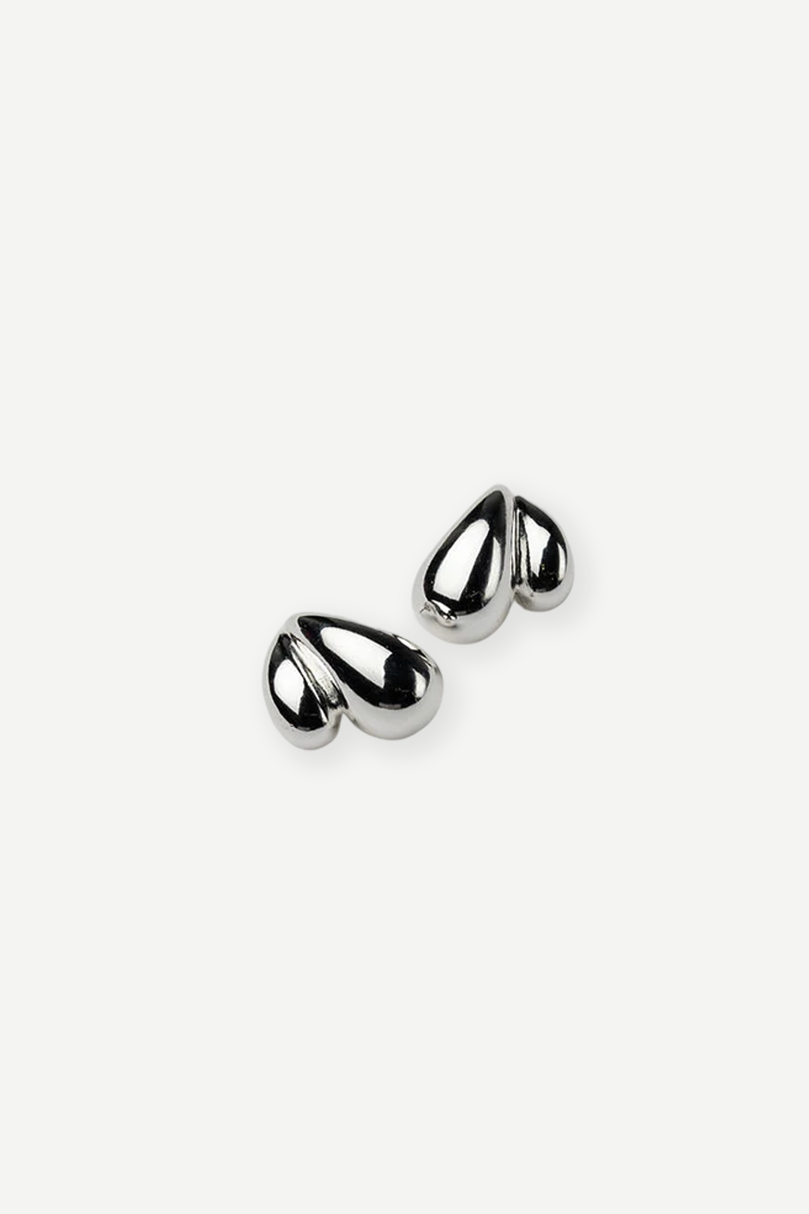 BOW19 Twin Drop Earrings Silver