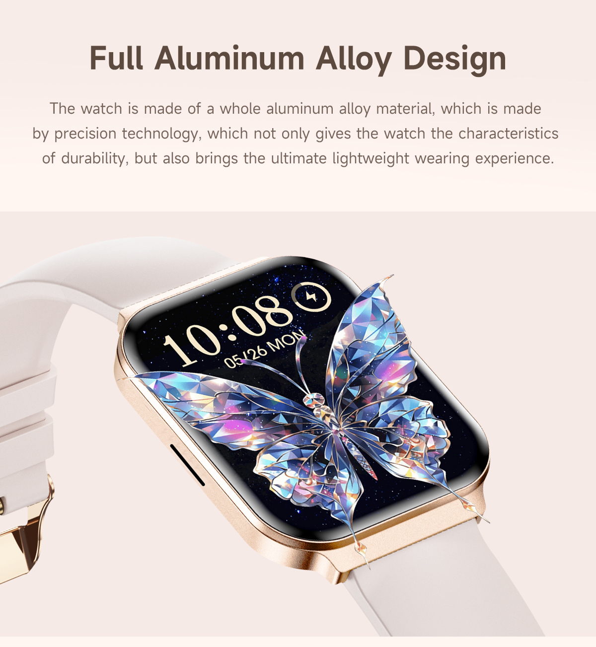 Philippe Palmer Smart Watch LP79 Ultra Thin Gold Mesh - 11