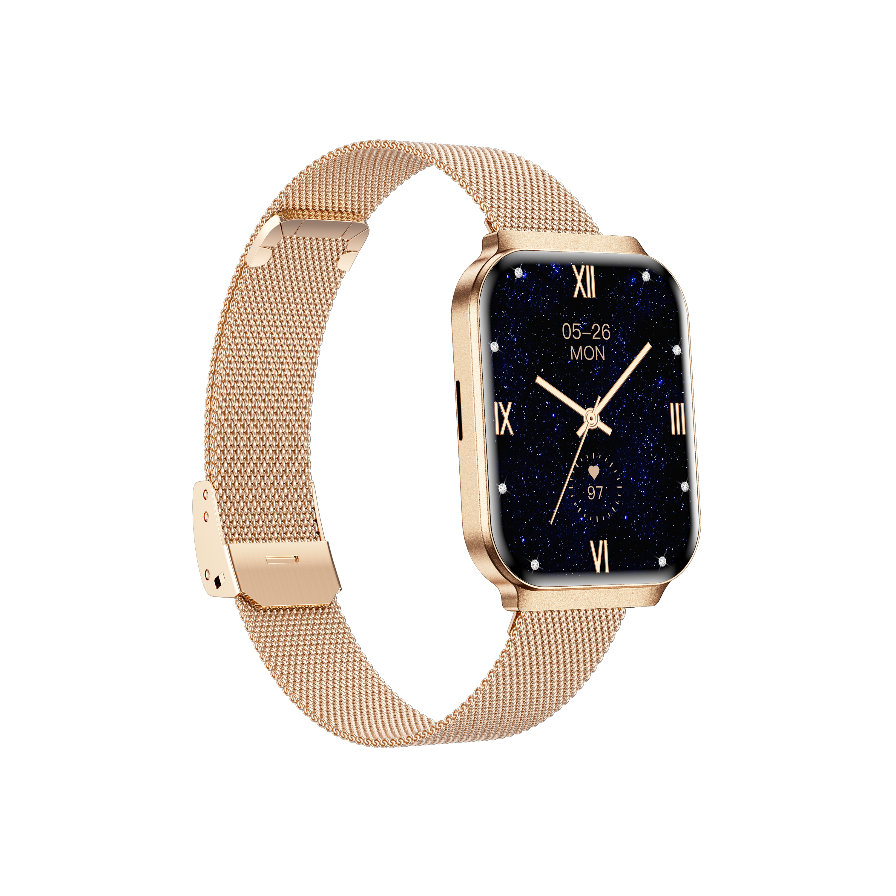 Philippe Palmer Smart Watch LP79 Ultra Thin Gold Mesh - 5
