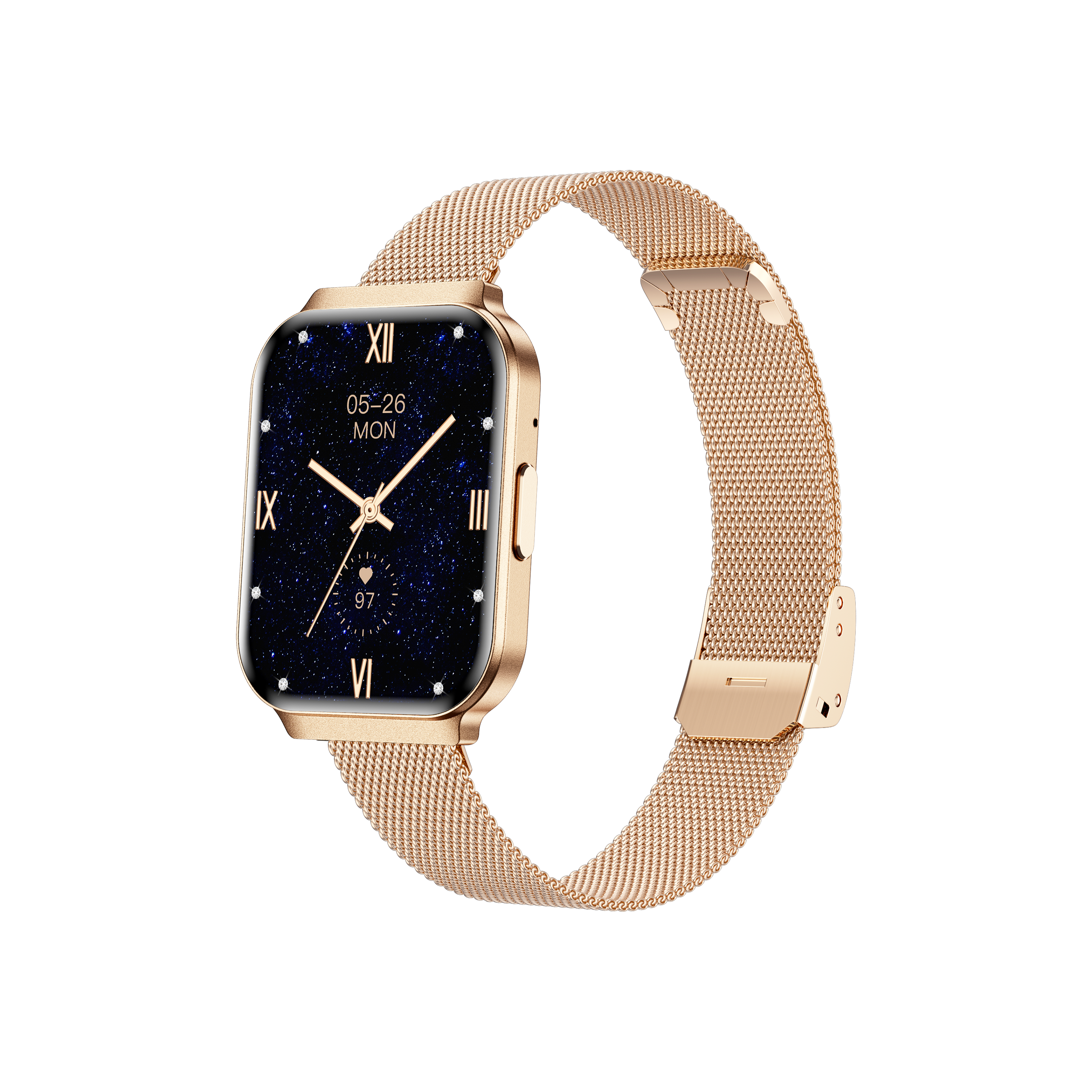 Philippe Palmer Smart Watch LP79 Ultra Thin Gold Mesh - 3