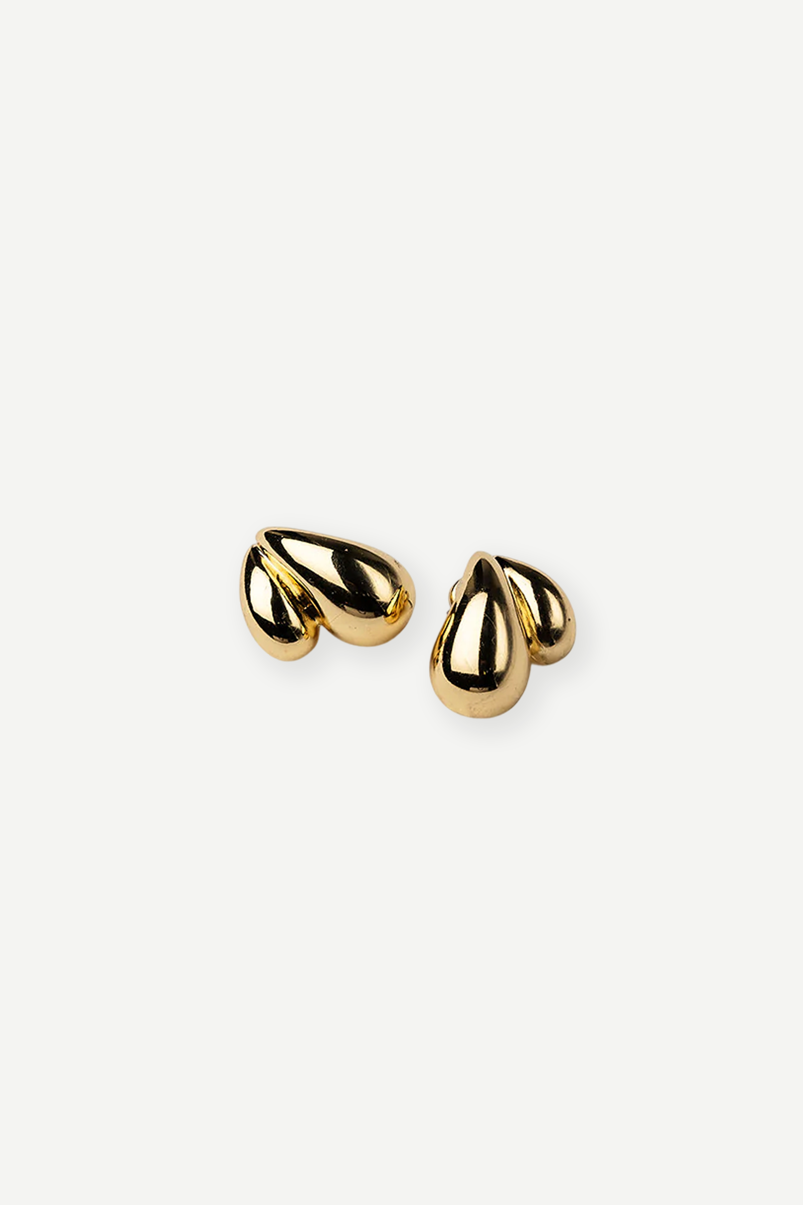 BOW19 Twin Drop Earrings Gold