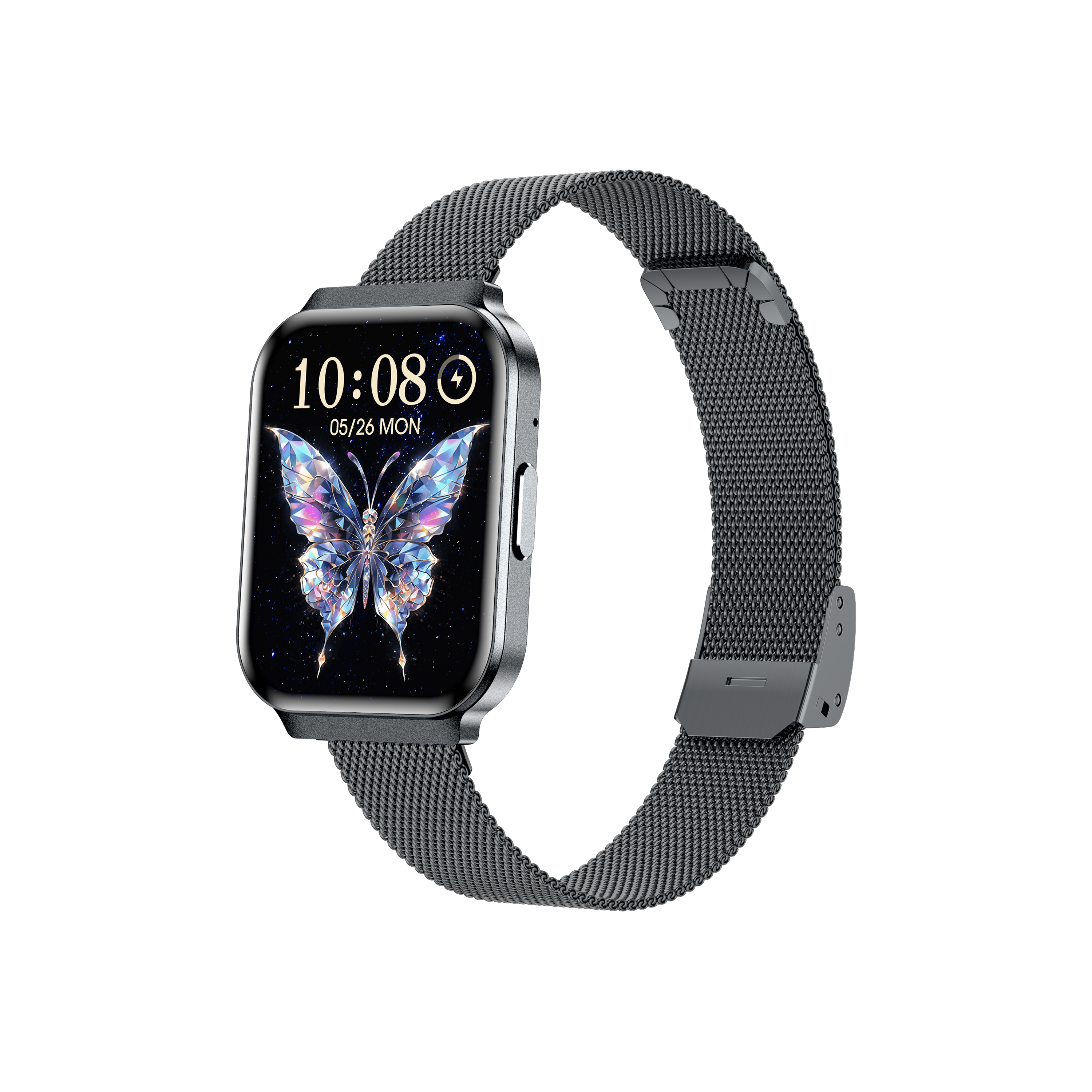 Philippe Palmer Smart Watch LP79 Ultra Thin Black Mesh – bild 2