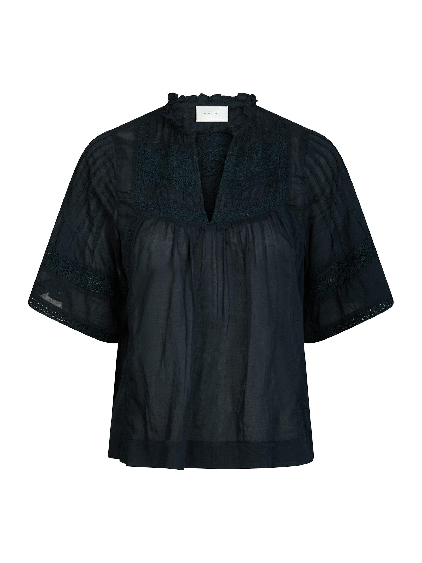 Siama S Voile Blouse Navy