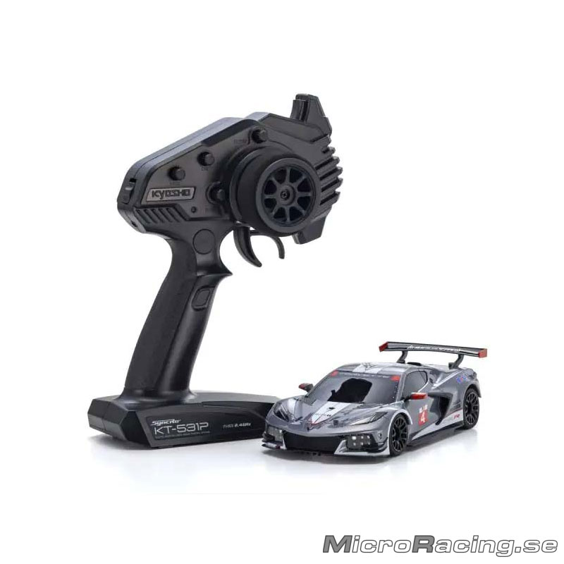 KYOSHO - MINI-Z MR04 RWD Corvette C8-R Gun Metallic/White - Ready To Run