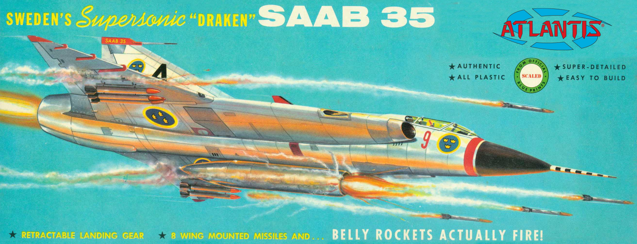 1/48 J-35 Supersonic Draken 5-PACK - 2